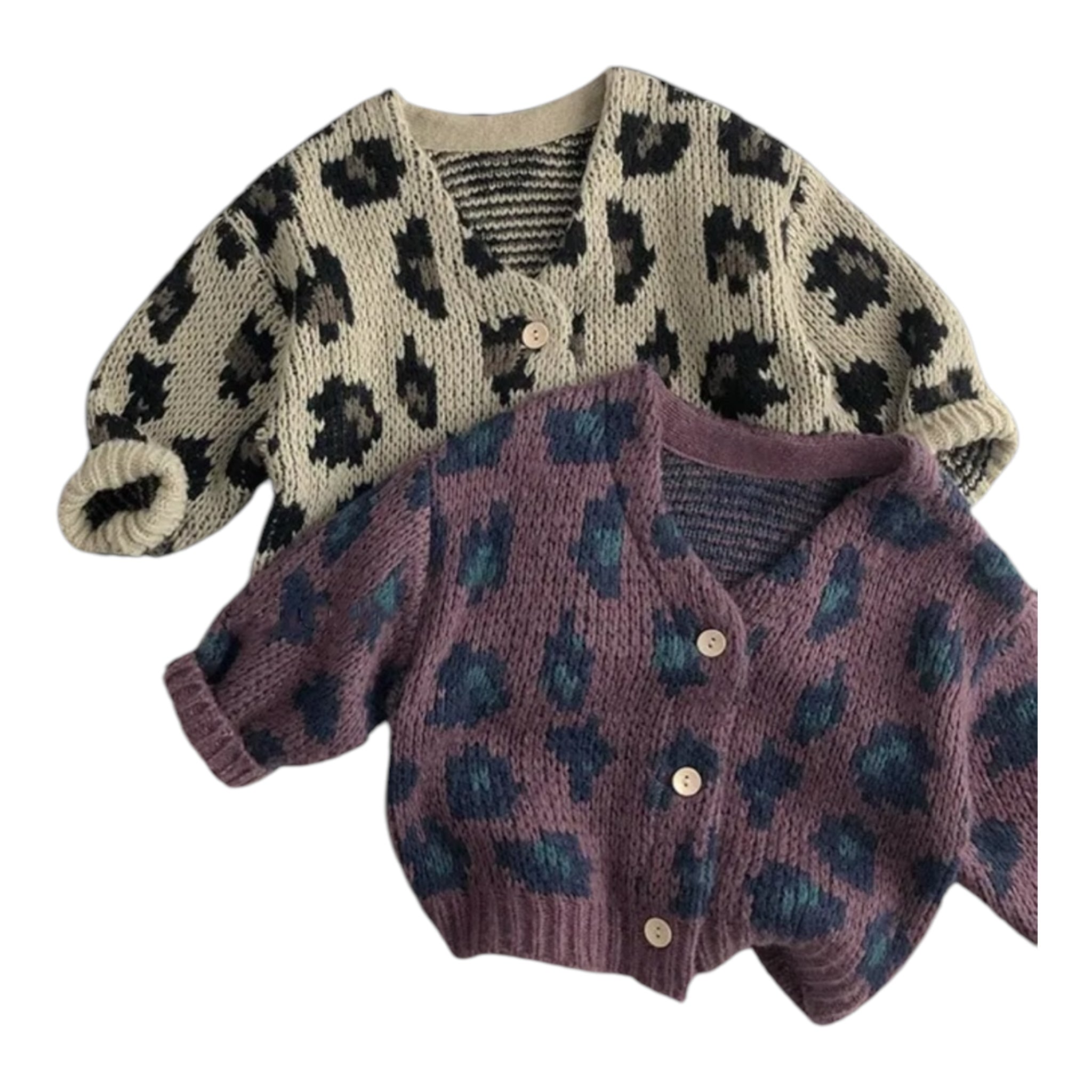 TTT_MSW Leopard Knit Cardigan