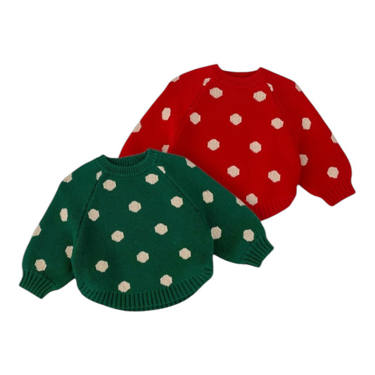 BOYS AND GIRLS DOT SWEATER